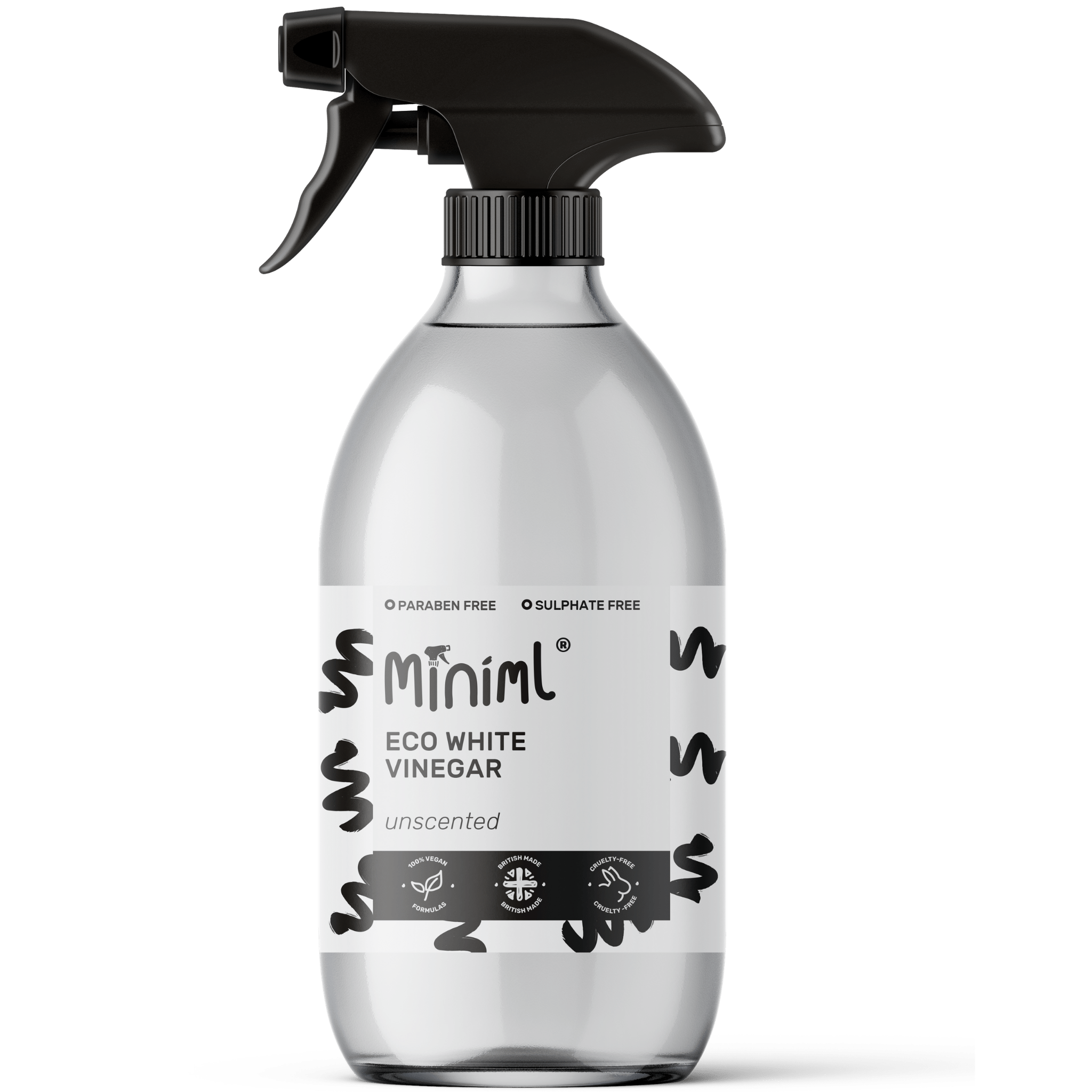 White Vinegar – 500ml Refillable Glass Bottle Multi - Purpose Cleaner - REGN