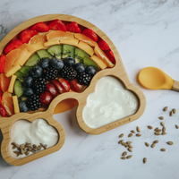 Baby weaning rainbow plate