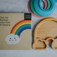 Baby weaning rainbow plate