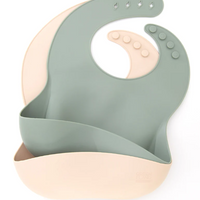 Baby silicone bibs BPA free in a pack of 2