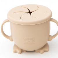 Baby weaning snack cup in cream
