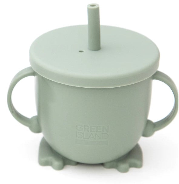 Baby sippy cup in green