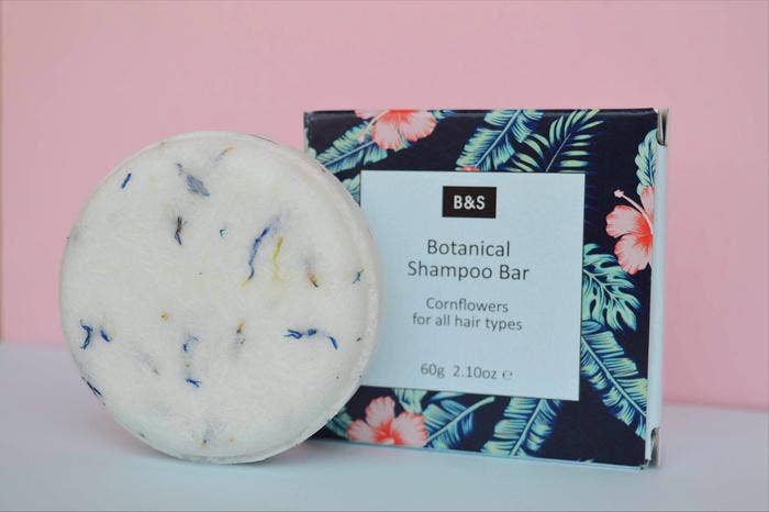Botanical Enriching Shampoo & Body Bar With Cornflowers - Plastic Free Eco Shower Bars, 60g - REGN