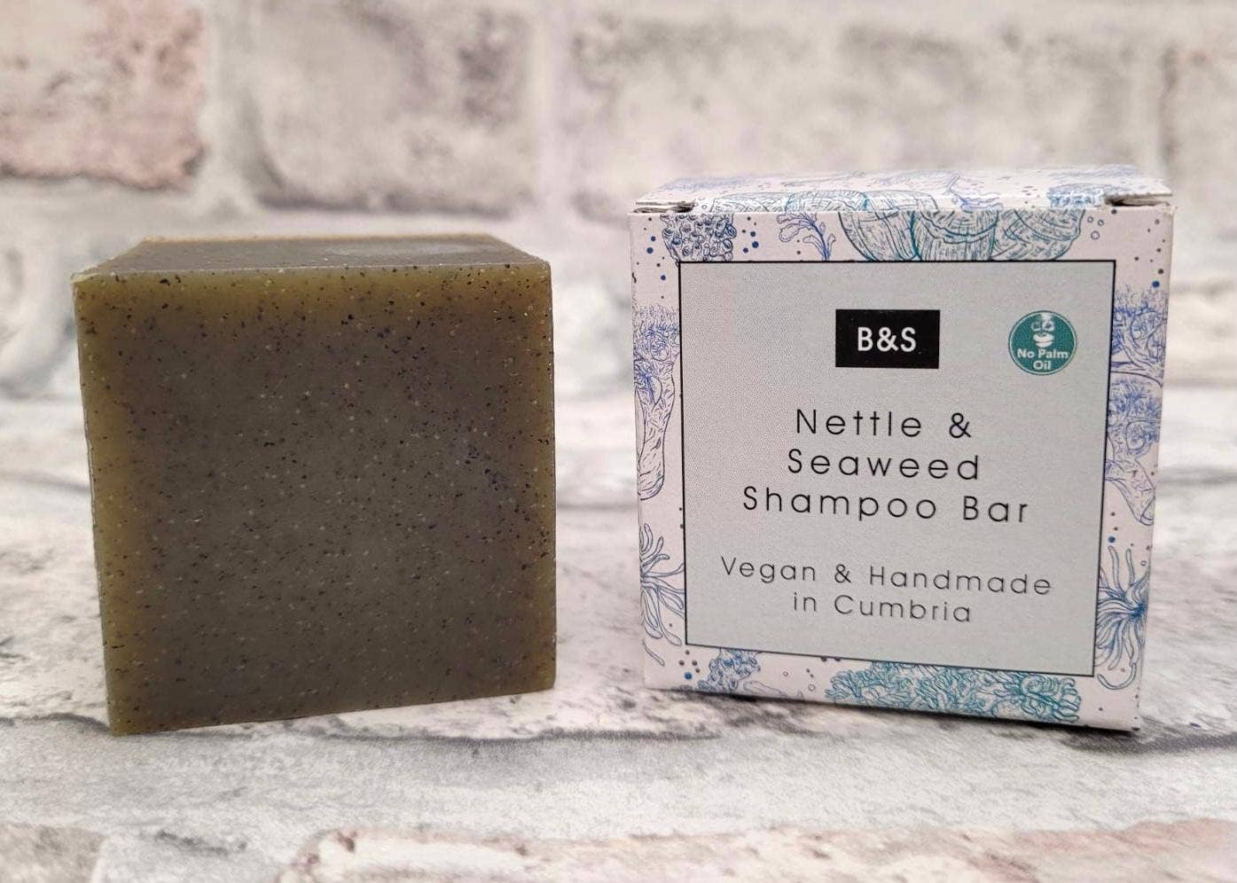 Nettle & Seaweed Enriching Shampoo & Body Bar - Plastic Free Eco Shower Bars, 130g - REGN