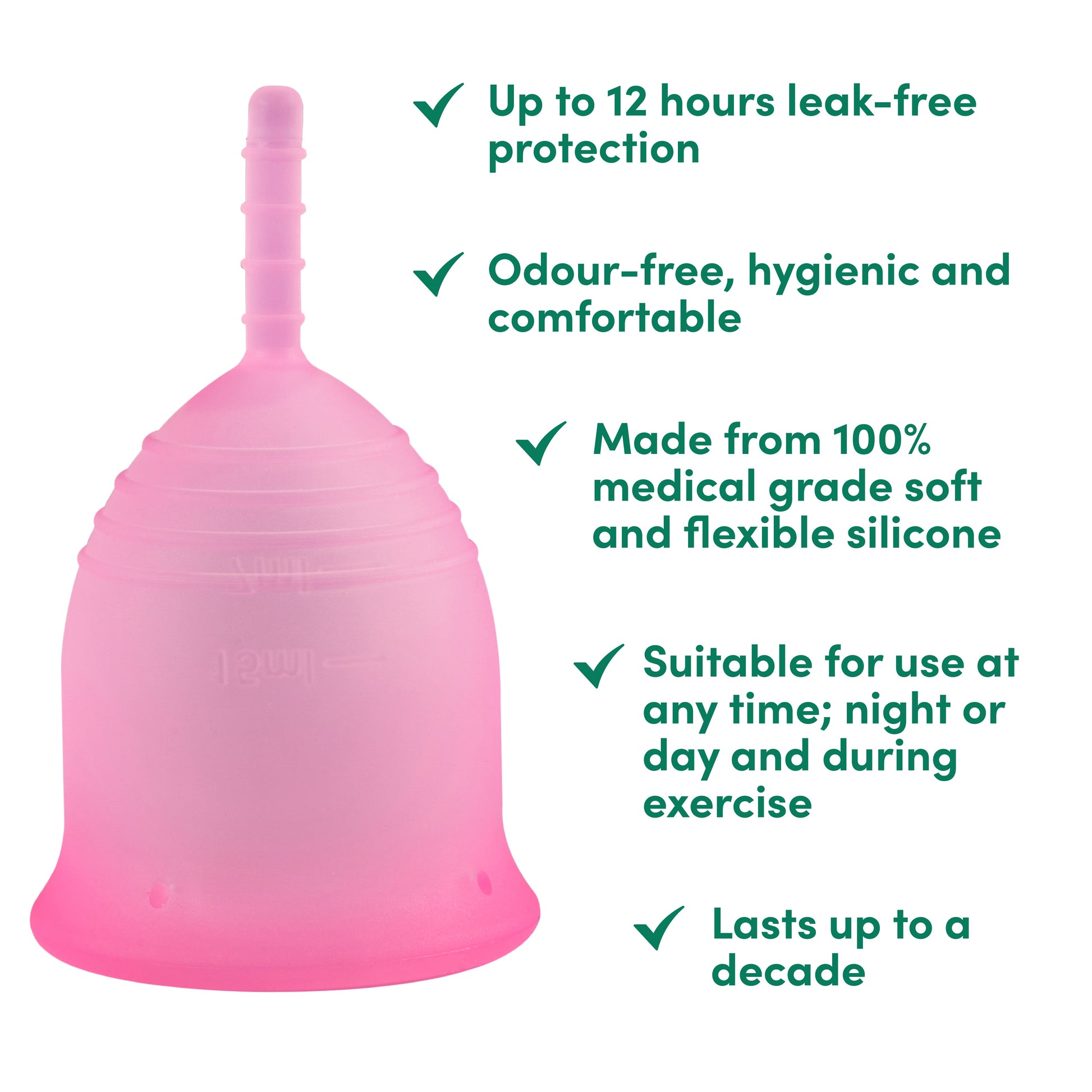 REGN Eco Menstrual Cup - Latex Free Period Cup For Day & Night - REGN