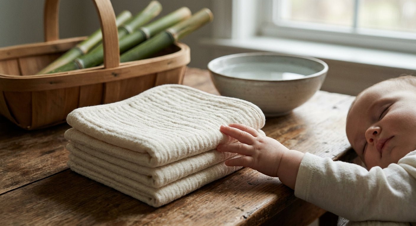 Bamboo face cloths for babies
