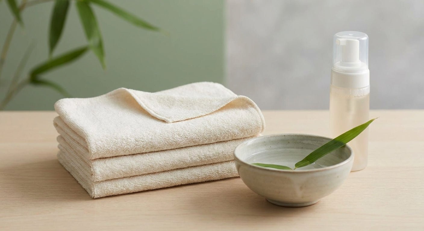 Bamboo face cloths for sensitive skin