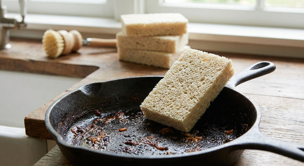 Best eco dish sponges for heavy grease and baked-on food