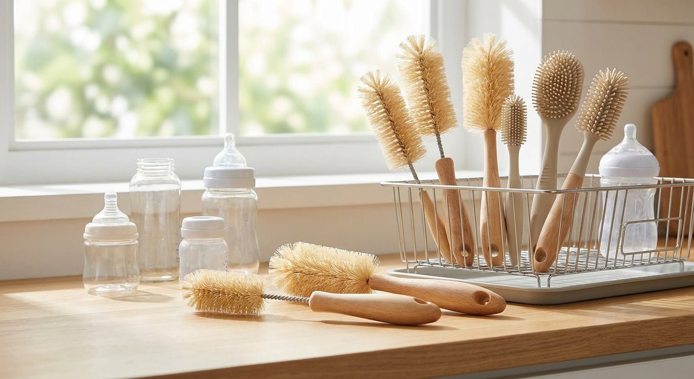 Dish brushes for baby bottles