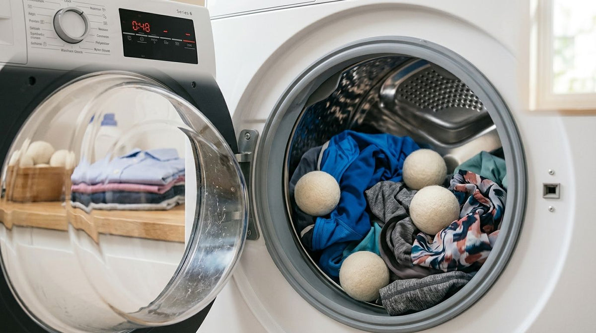 How to use dryer balls to reduce static in synthetic fabrics