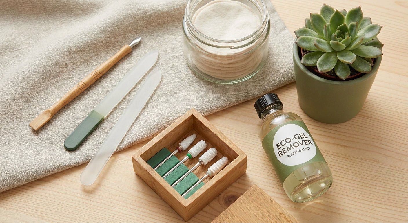 Eco friendly nail care tools for gel nail removal