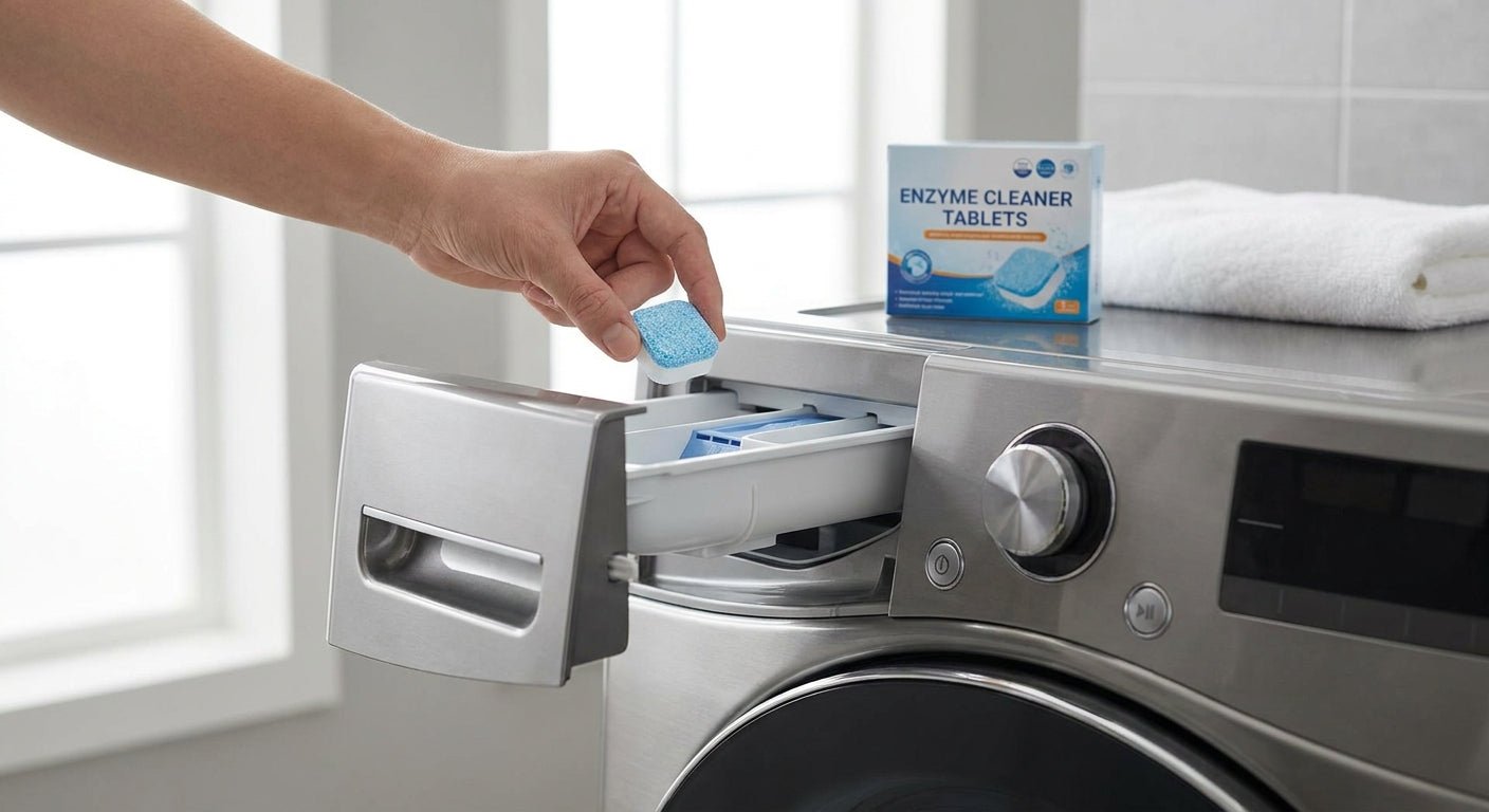 How to use enzyme washing machine cleaner tablets