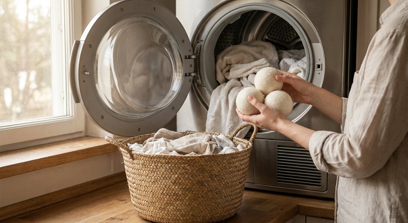 How to use wool dryer balls for softer laundry