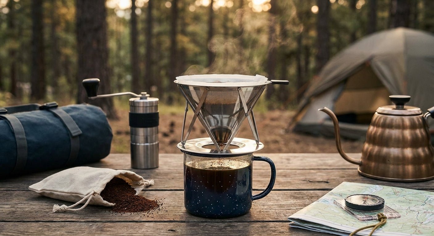 Reusable coffee filters for camping and travel