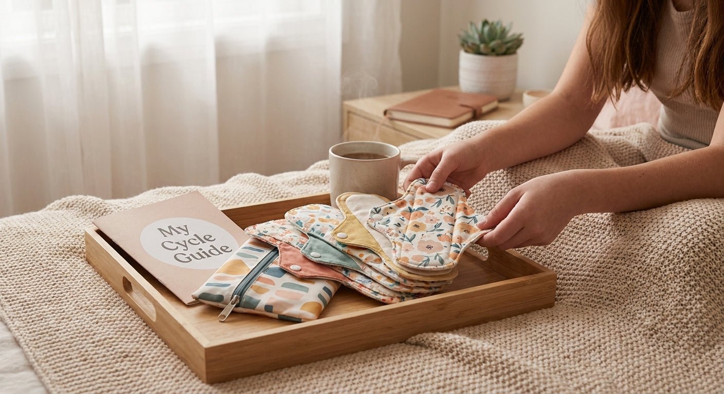 Reusable sanitary pads for teens starting their period