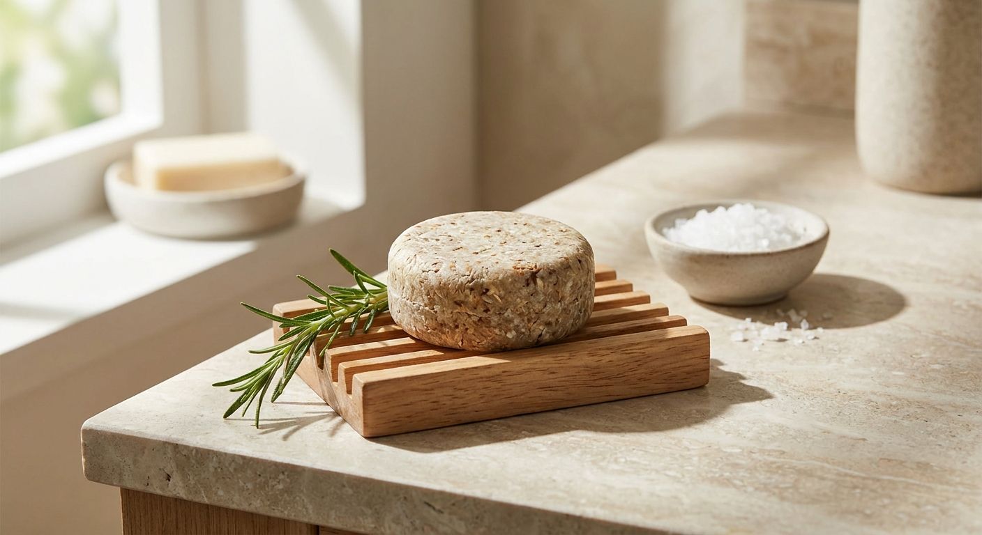 Shampoo bar for dandruff and flaky scalp
