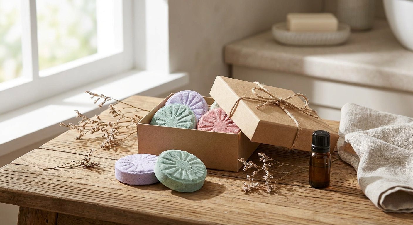 Shower steamers for gift sets