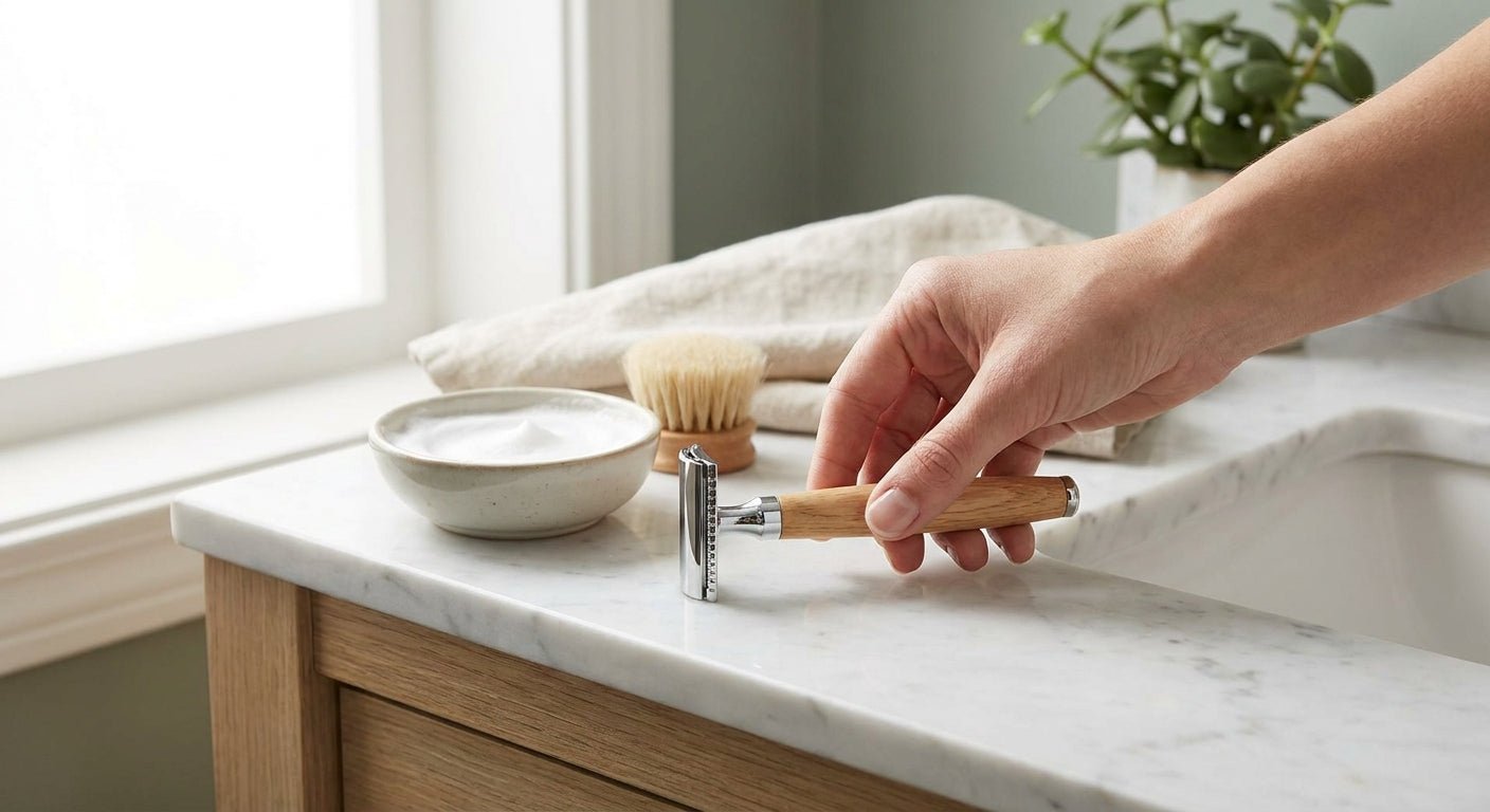 Single blade razors for underarms and legs