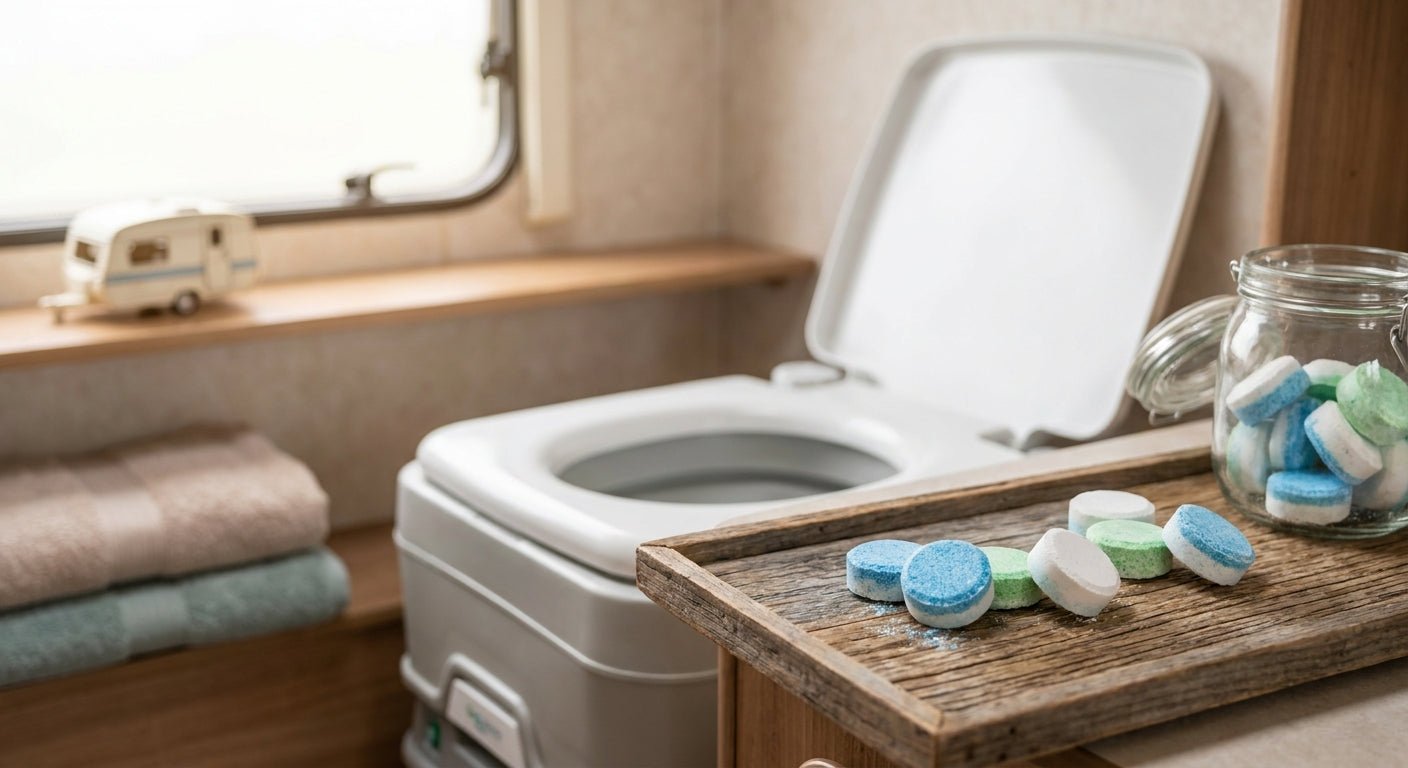 Toilet bombs for caravans and motorhomes