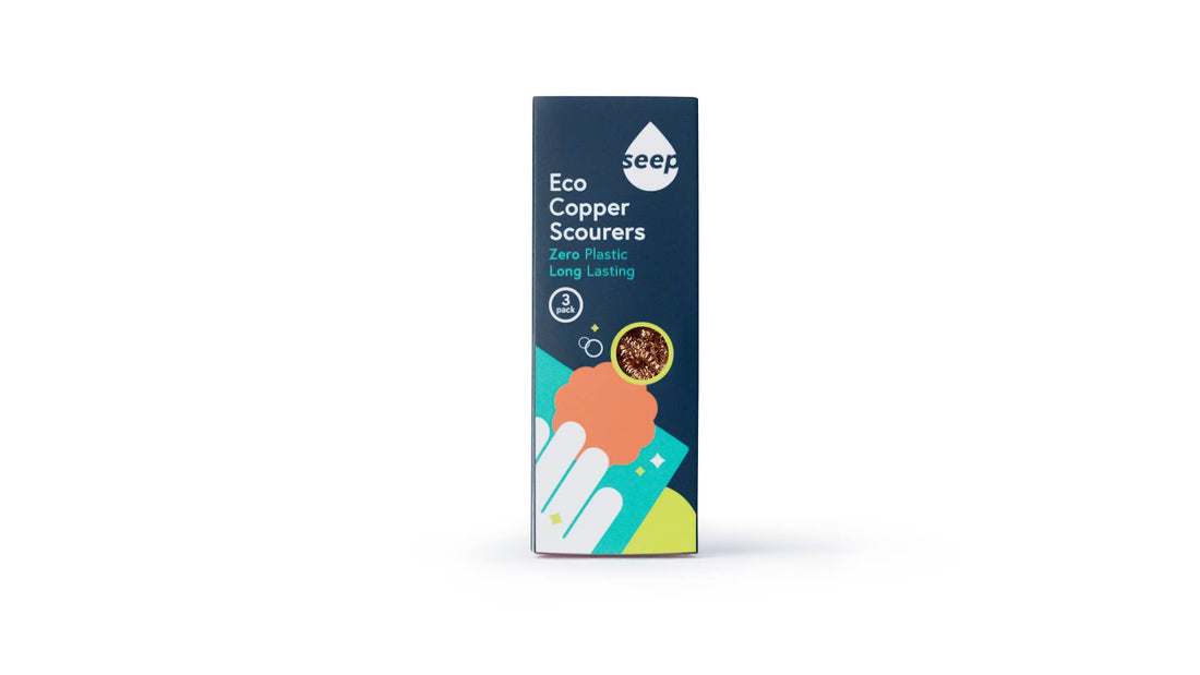 Eco Copper Scourers 3-Pack | Recyclable Antibacterial Scrubbers
