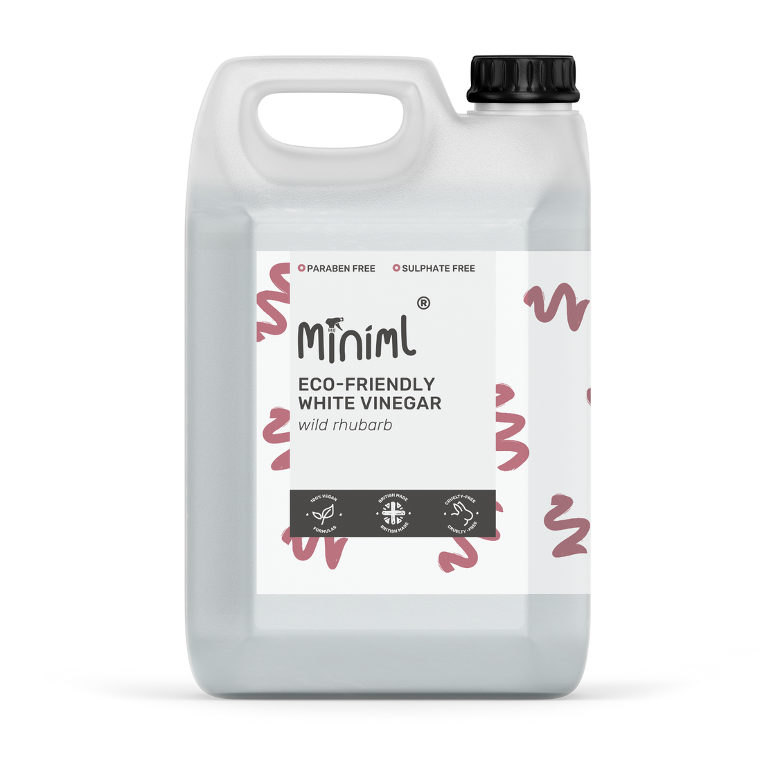 Wild Rhubarb White Vinegar – 5L Eco Refill Multi-Surface Cleaner