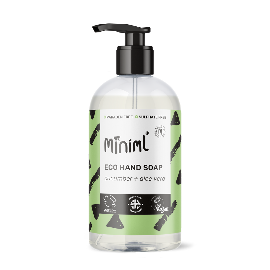 Cucumber & Aloe Hand Soap – 500ml Antibacterial Gel Cleanser