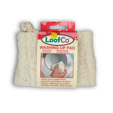 LoofCo Washing-Up Pad – Natural Loofah Dish Sponge