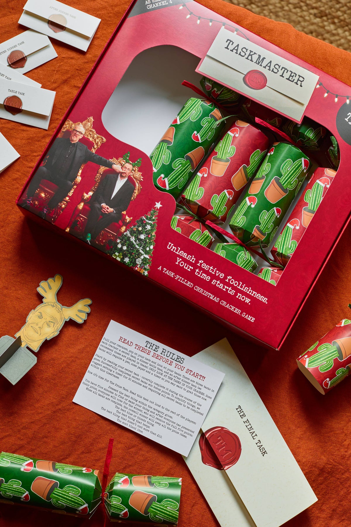 Taskmaster 2026 Christmas Crackers | 6 Official Crackers & Game | NEW for Christmas 2026
