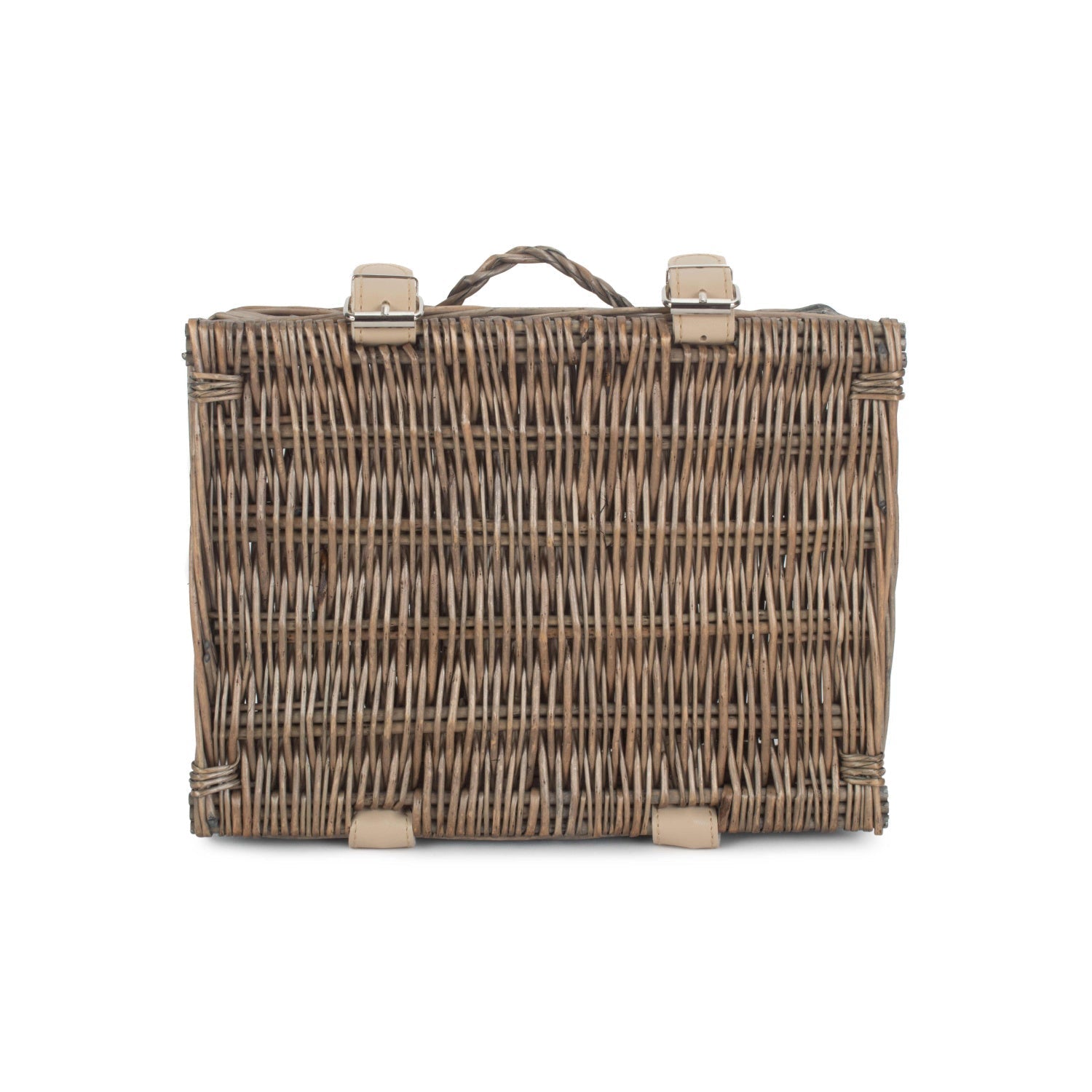 10 Inch Antique Wash Willow Handled Hamper - REGN