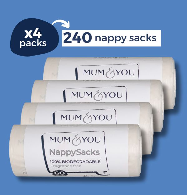 100% Biodegradable Nappy Sacks 4 Pack - REGN