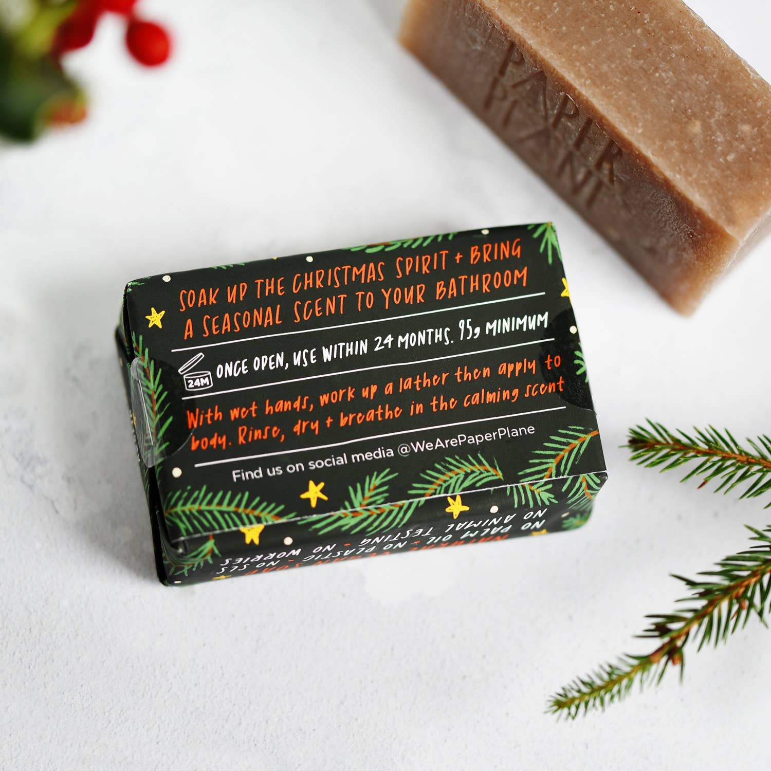 100% Natural Vegan Christmas Soap Bar – Cinnamon - REGN