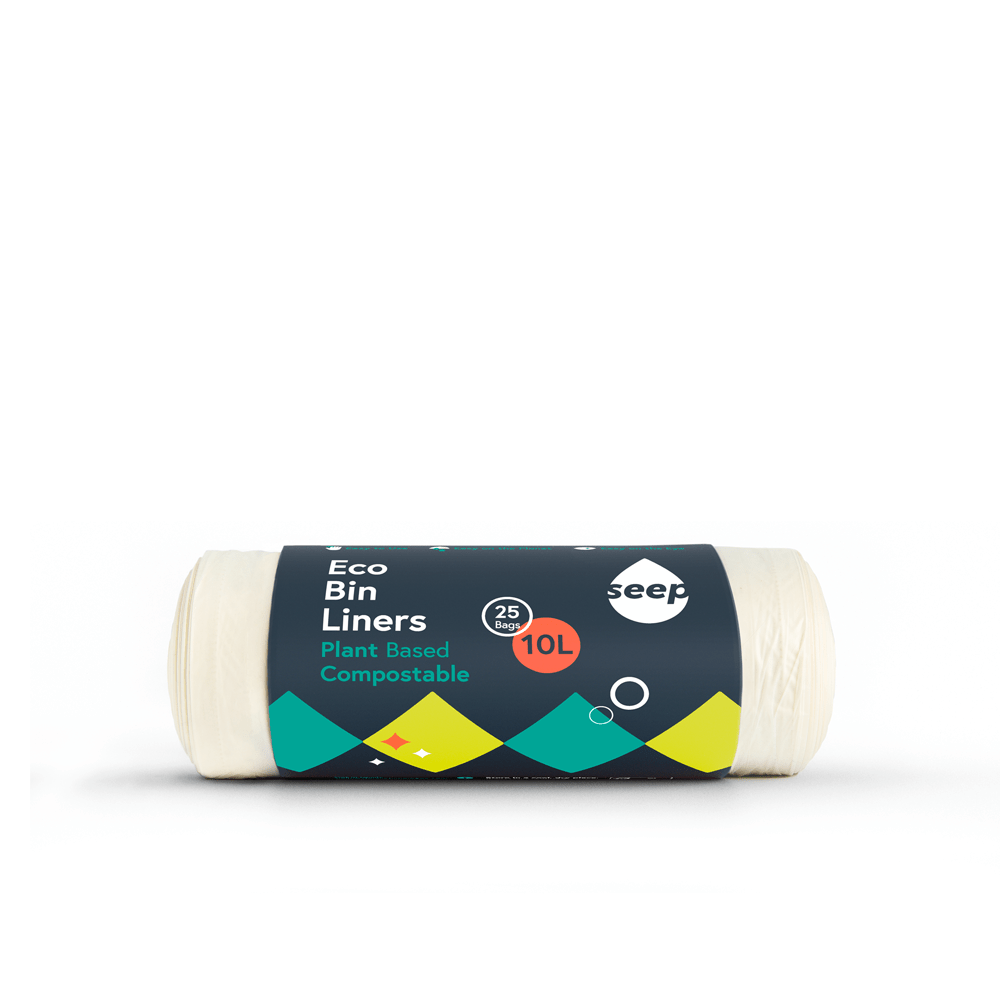 10L Compostable Bin Liners 25 - Pack | Small Caddy Bags Made from Plants - REGN