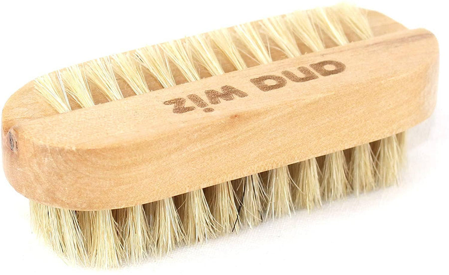 Wooden Nail Brush with Natural Bristles – Double-Sided Lotus Wood Design