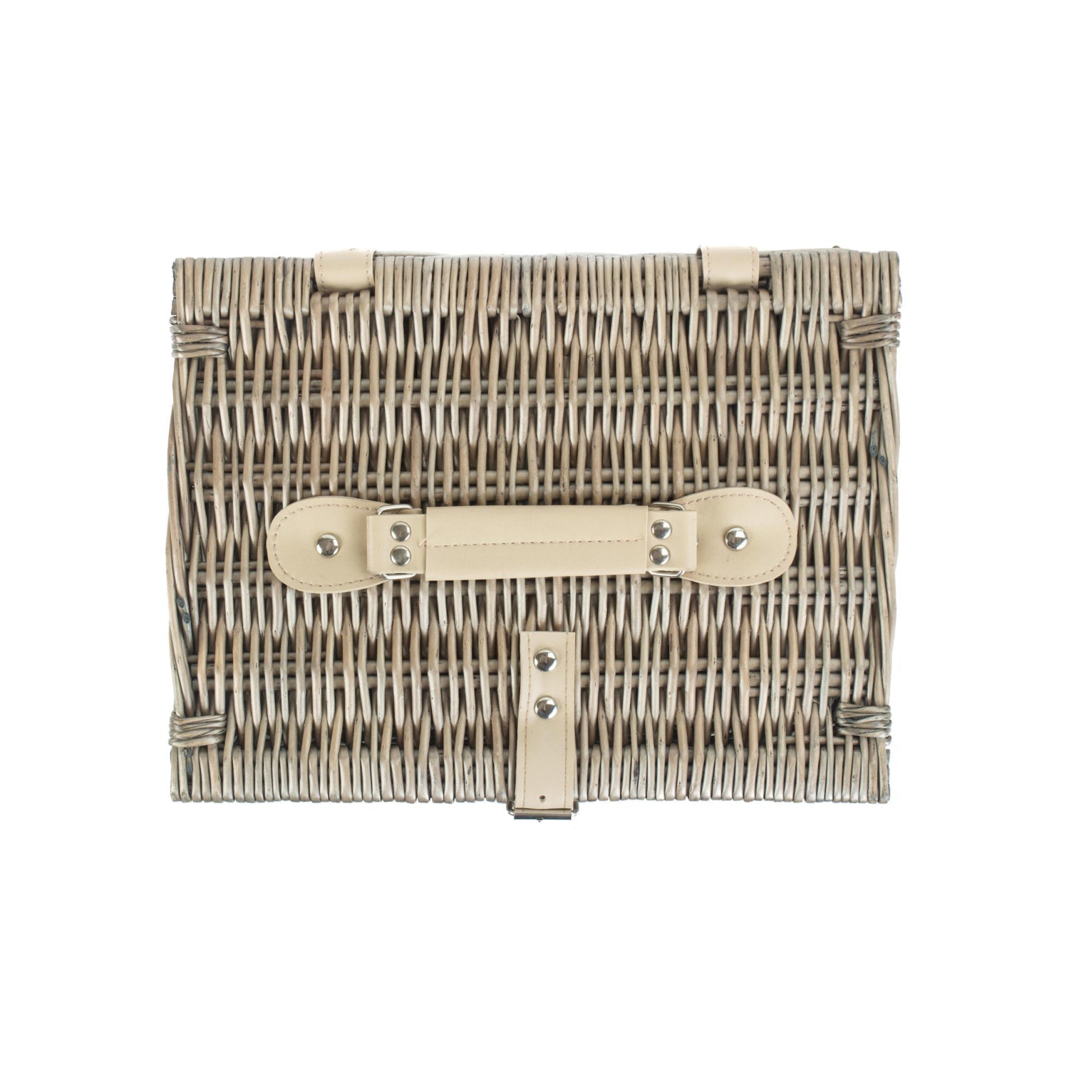 12 Inch Antique Wash Split Willow Hamper - REGN