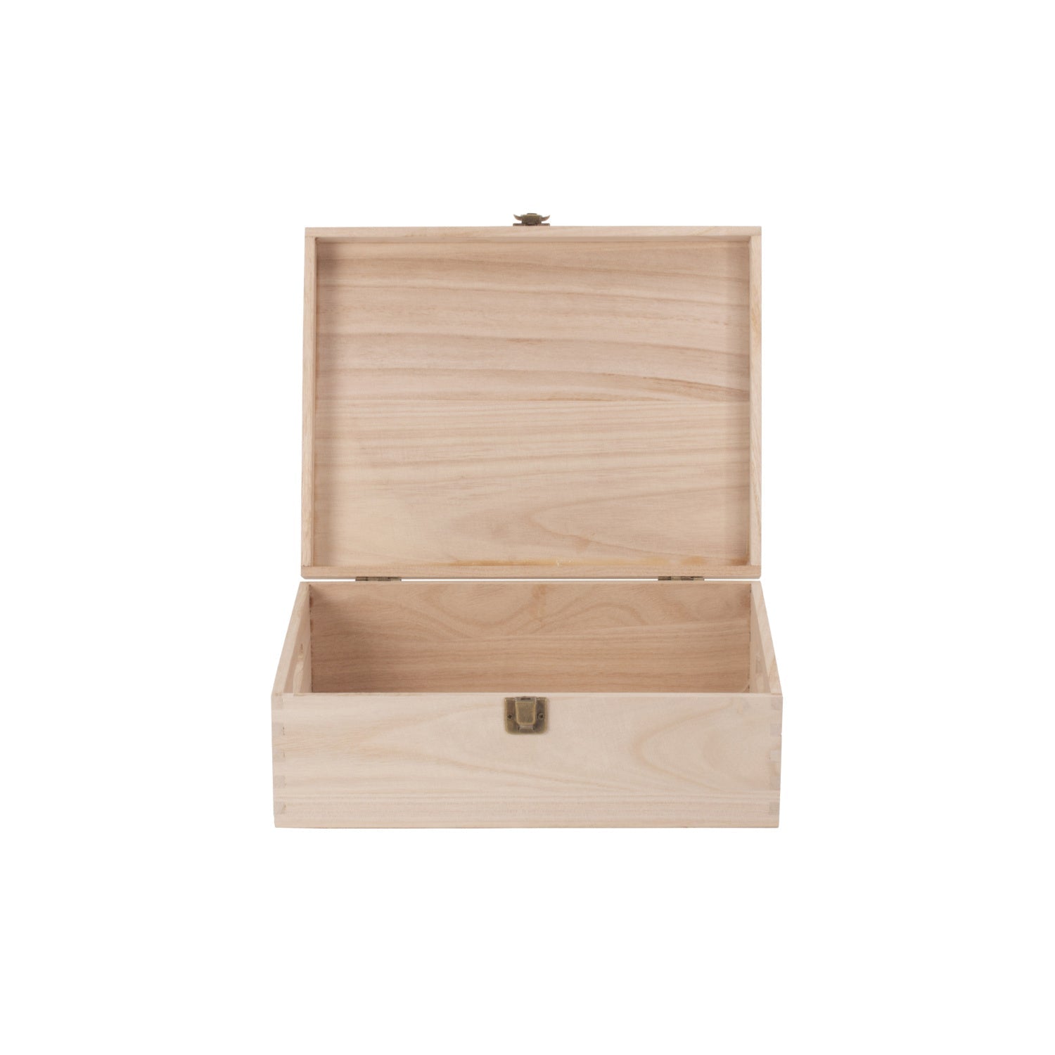 12 Inch Unvarnished Wooden Keepsake Box - REGN