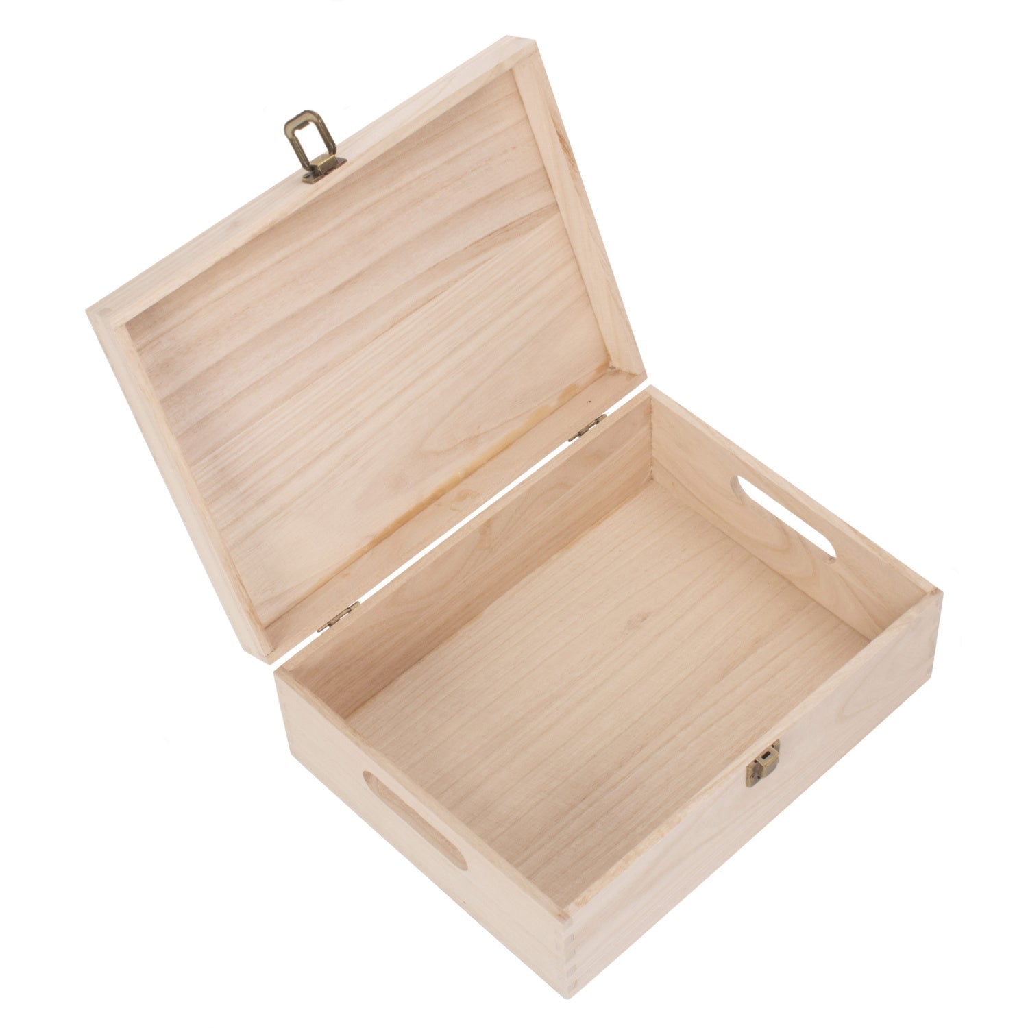 12 Inch Unvarnished Wooden Keepsake Box - REGN