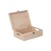 12 Inch Unvarnished Wooden Keepsake Box - REGN