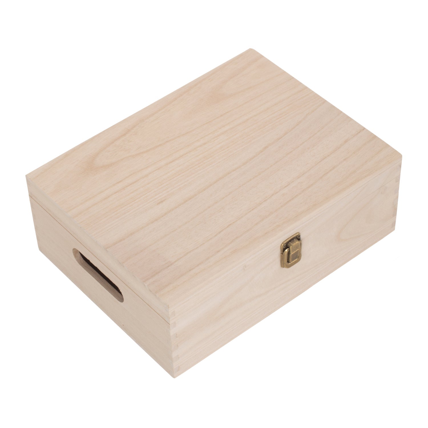 12 Inch Unvarnished Wooden Keepsake Box - REGN