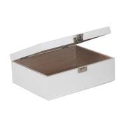 12 Inch White Wooden Keepsake Box - REGN