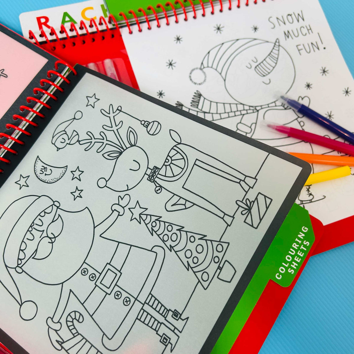 Children's Christmas Activity Book | Colouring, Scratch Art, Stickers & Pens