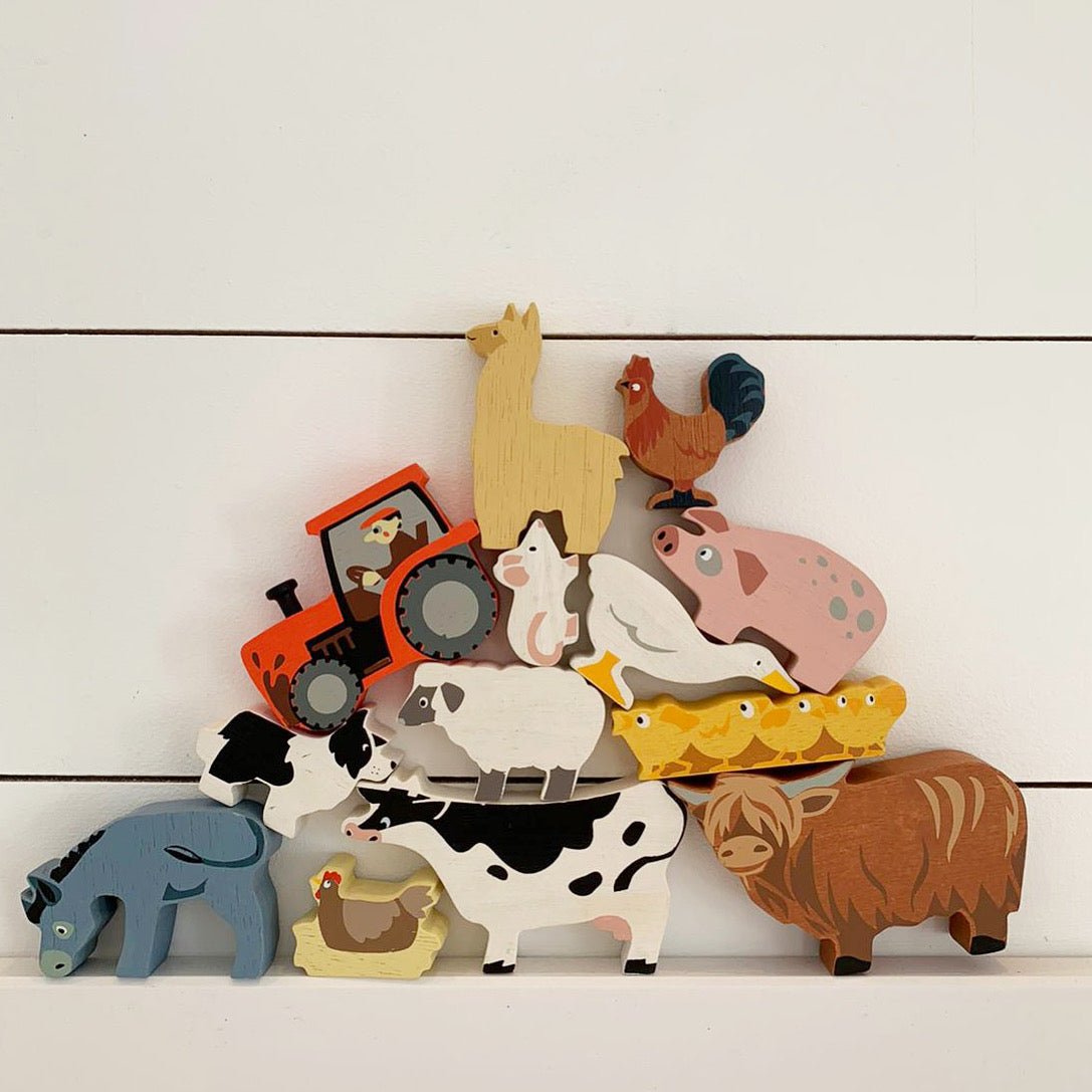 13 Farmyard Animals Shelf Set - REGN