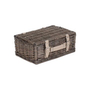 14 Inch Antique Wash Split Willow Hamper - REGN