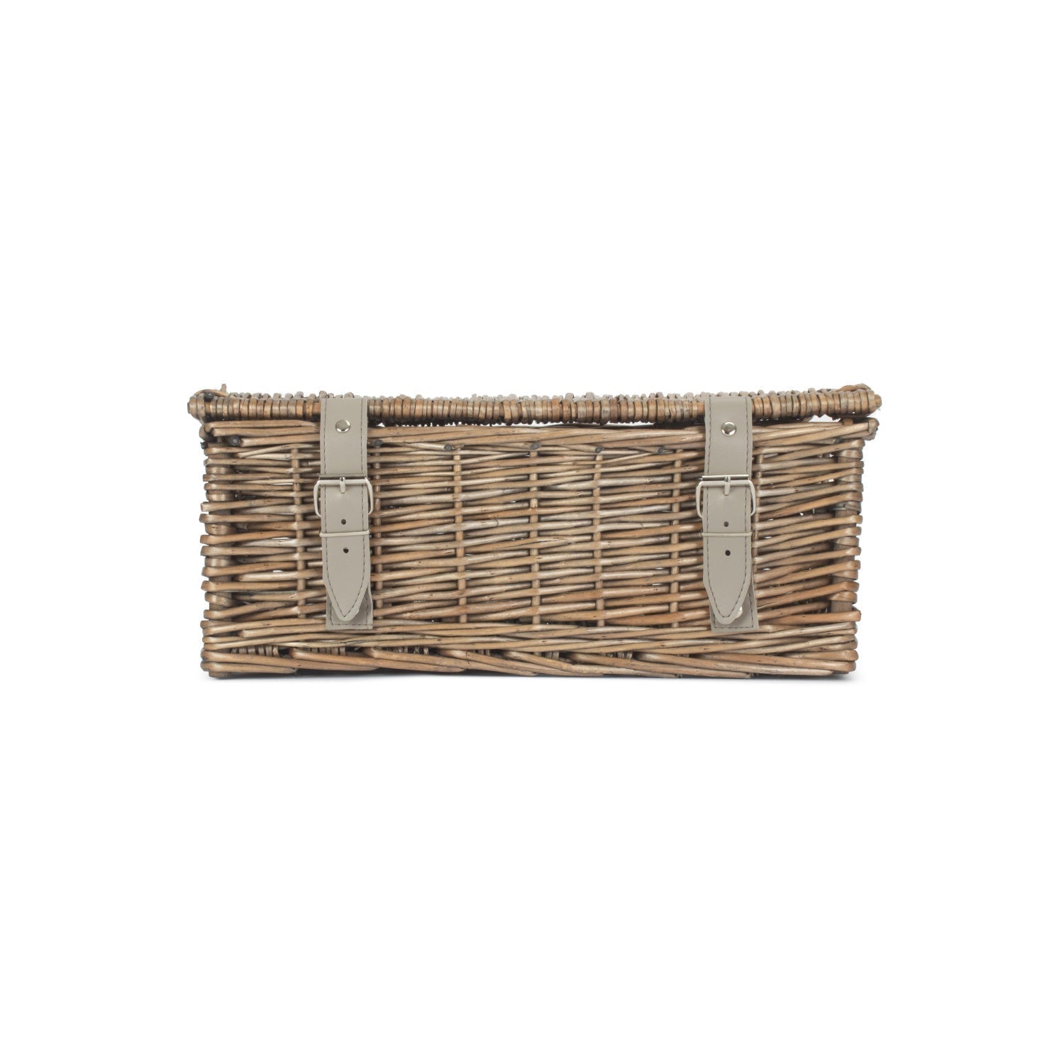 14 Inch Antique Wash Wicker Hamper Basket - Unlined - REGN