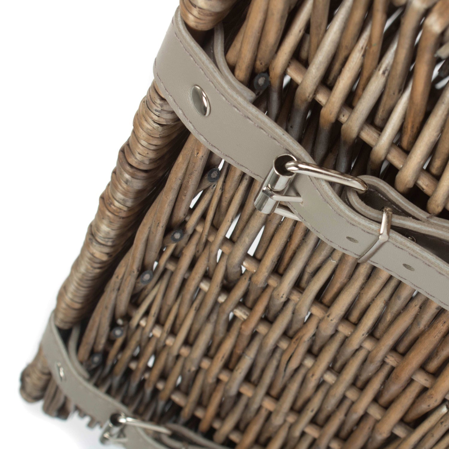 14 Inch Antique Wash Wicker Hamper Basket - Unlined - REGN