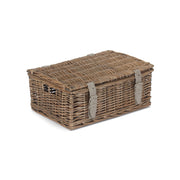 14 Inch Antique Wash Wicker Hamper Basket - Unlined - REGN