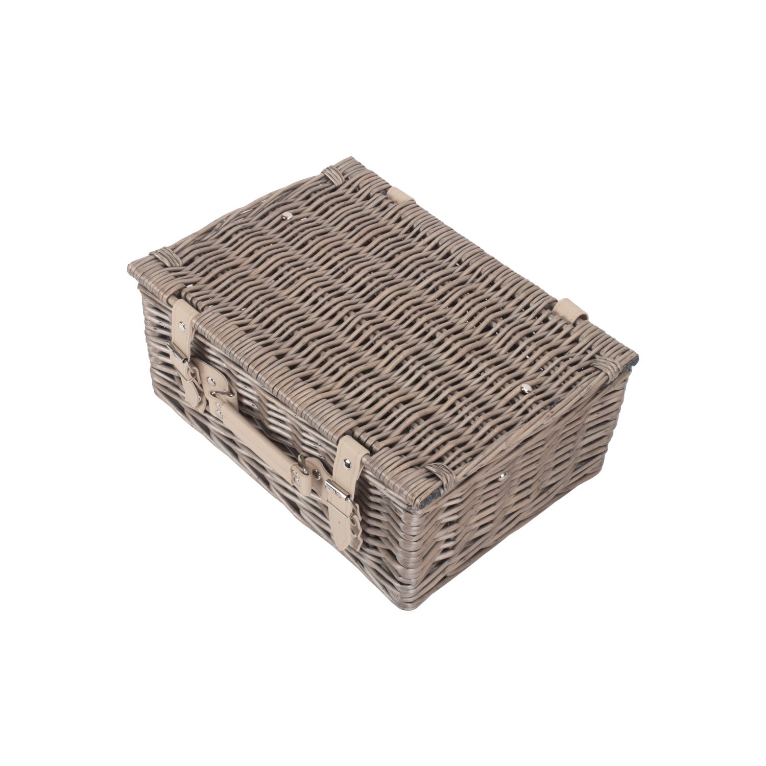 14 Inch Antique Wash Willow Hamper - REGN