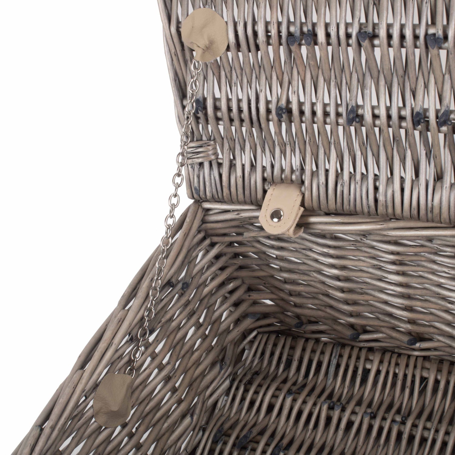 14 Inch Antique Wash Willow Hamper - REGN