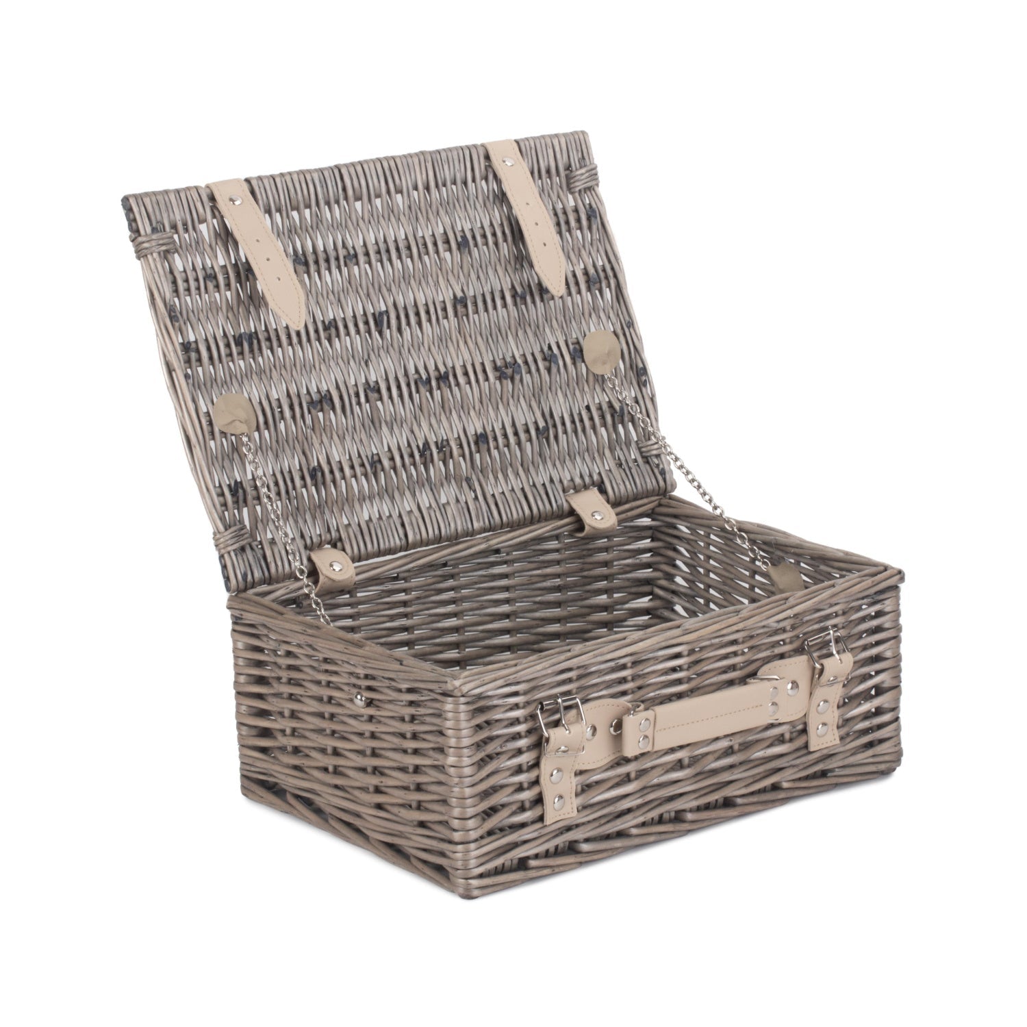 14 Inch Antique Wash Willow Hamper - REGN