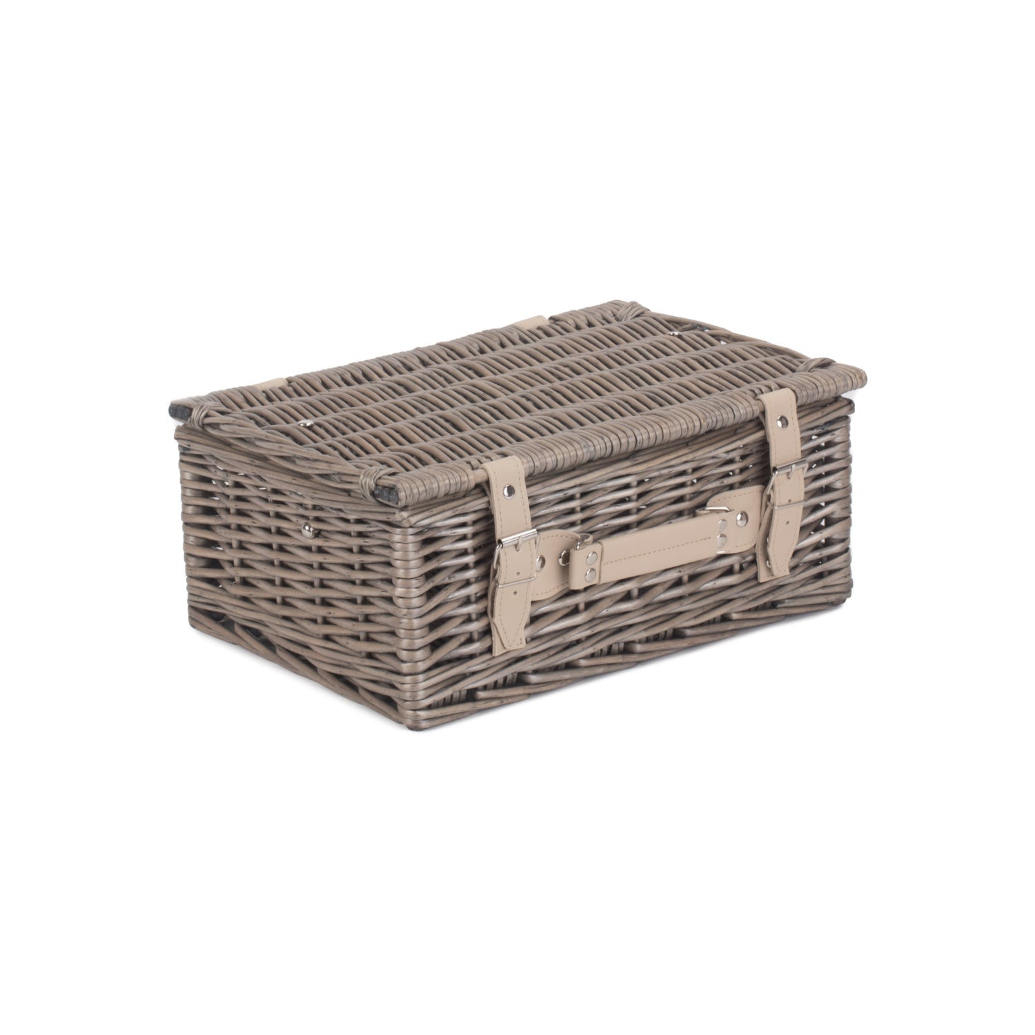 14 Inch Antique Wash Willow Hamper - REGN
