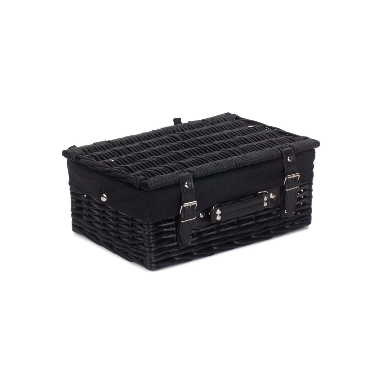14 Inch Black Willow Hamper with Black Lining - REGN